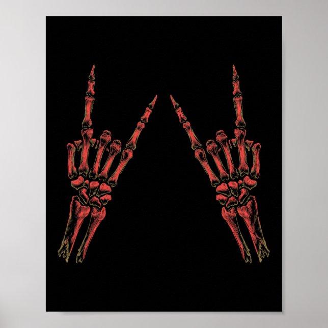 Rock on Band T-Shirts für Frauen Rock and Roll s f Poster (Vorne)