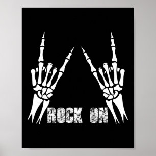 Rock on Band T-Shirts für Frauen Rock and Roll s f Poster