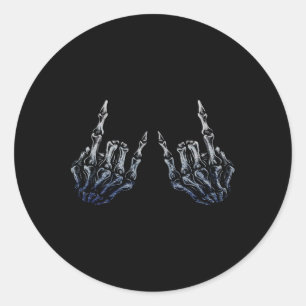 Rock on Band T-Shirts für Frauen Rock and Roll s f Runder Aufkleber