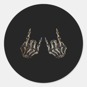 Rock on Band T-Shirts für Frauen Rock and Roll s f Runder Aufkleber