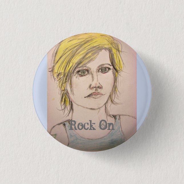 Rock On Button (Vorderseite)