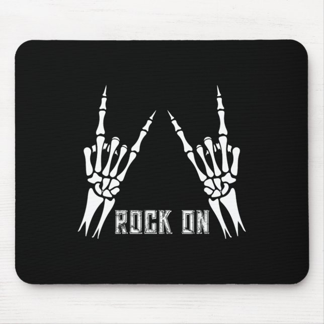 Rock on Bynd T-Shirts für Frauen Rock and Roll s f Mousepad (Vorne)