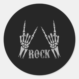 Rock on Bynd T-Shirts für Frauen Rock and Roll s f Runder Aufkleber