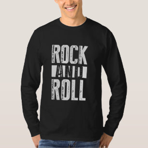 Rock On, Cool Rock & Roll Music Illustration Graph T-Shirt