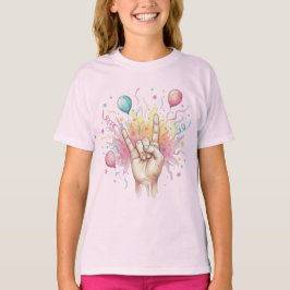 Rock On Geburtstagsfeier - Wasserfarbballons T-Shirt