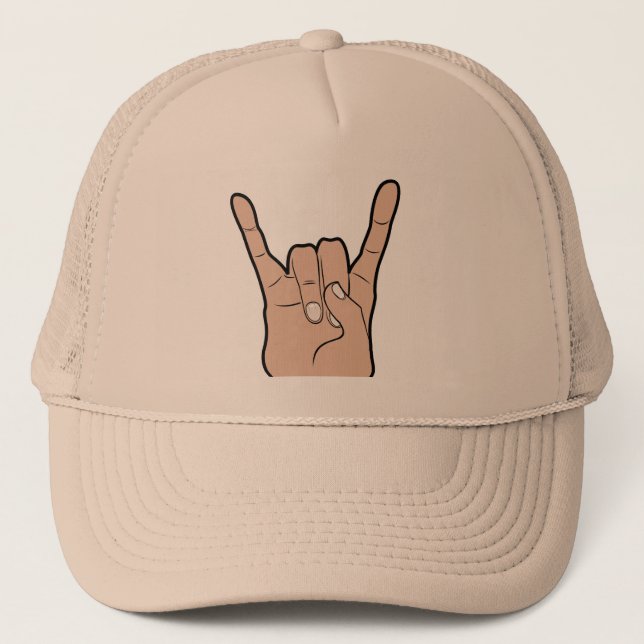 ROCK ON hats Truckerkappe (Vorderseite)