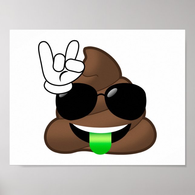 Rock On Kack Emoji Poster (Vorne)