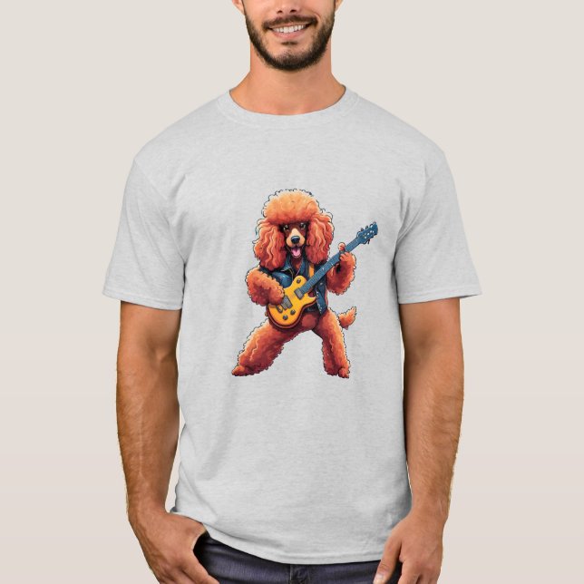 Rock On mit Poodles T-Shirt (Vorderseite)