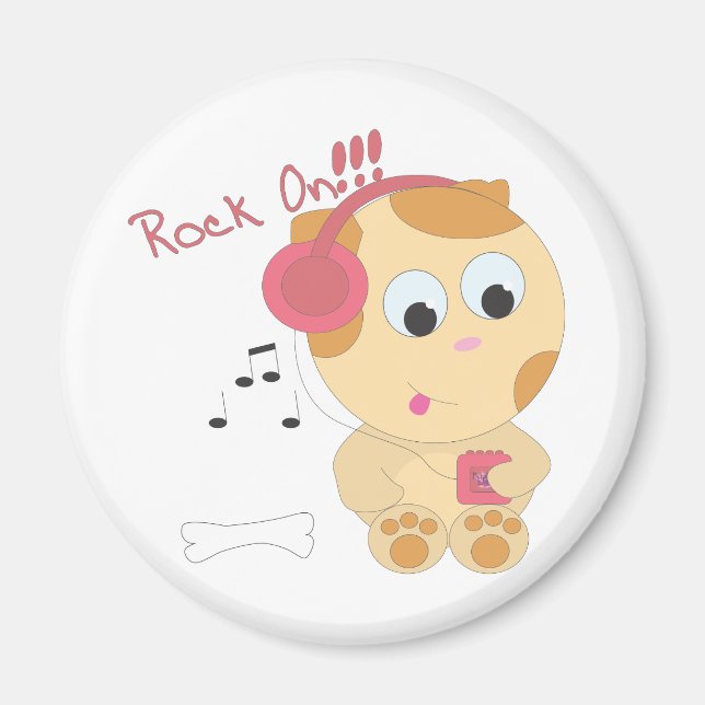 Rock on Pup Magnet (Vorne)