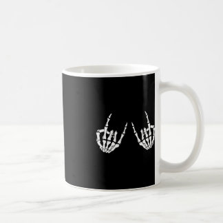 Rock On Rock Star Skeleton Hands Rocker Spooky Hal Kaffeetasse