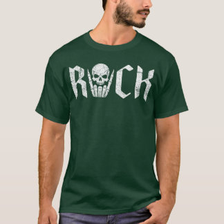 Rock On Skelett Hand Rock and Roll Punk Rock Meta T-Shirt