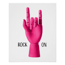 Rock On. Sofortiger Download oder Glossy Poster