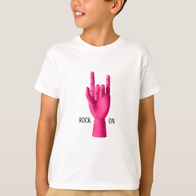 Rock On, T - Shirt für Kinder (Vorderseite)