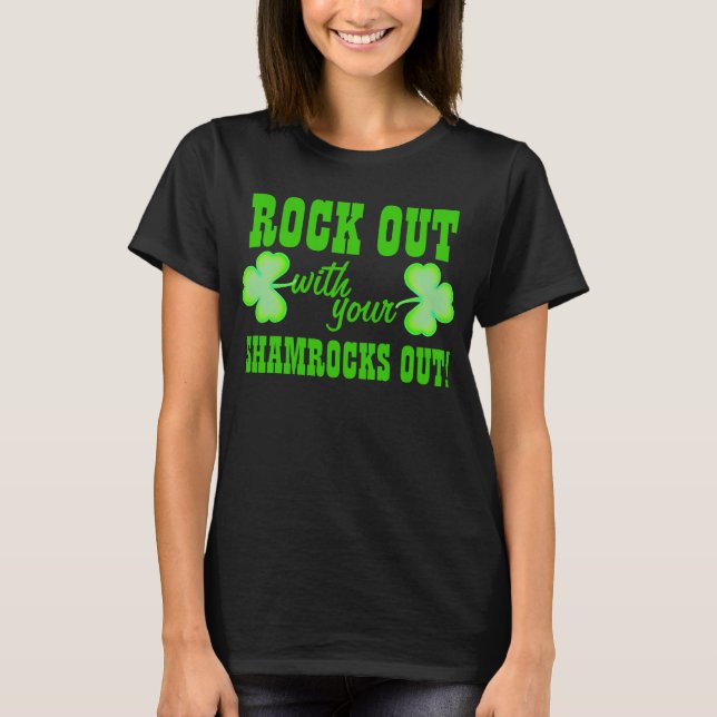 Rock Out am St Patricks Day T-Shirt (Vorderseite)