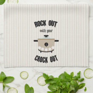 Rock Out mit der Crock Out Taupe Beige Geschirrtuch