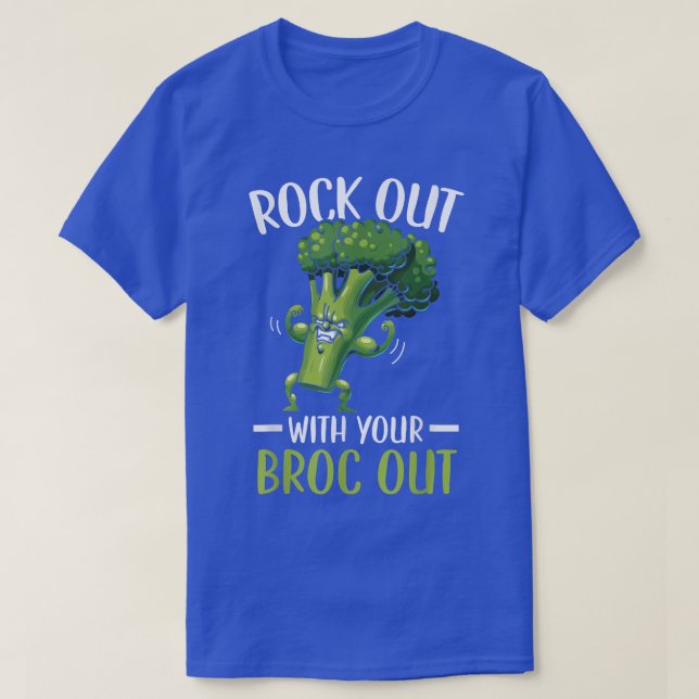 Rock out mit Ihrem Broccoli Veganes Gemüse T-Shirt (Design vorne)