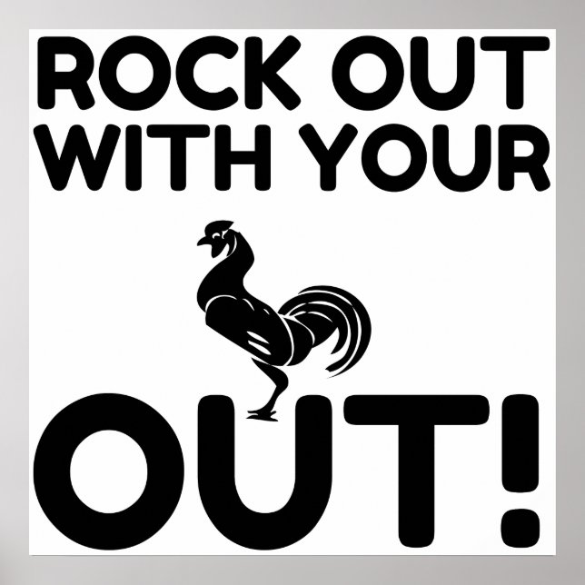 Rock Out Rooster Poster (Vorne)