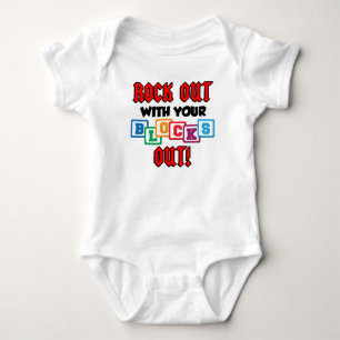 Rock Out With Your Blocks Out Baby Strampler