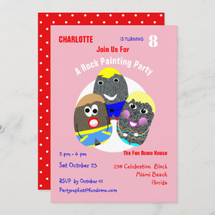 Rock Painting Community Personalisiert Hashtag Einladung