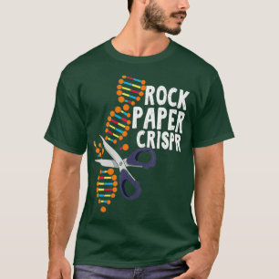 Rock Paper Crispr DNA Biologe Genetic Science T-Shirt