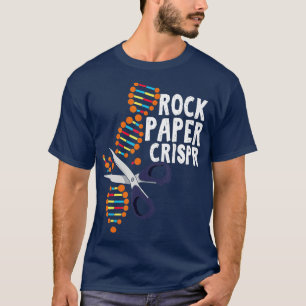 Rock Paper Crispr DNA Biologe Gentechnik T-Shirt