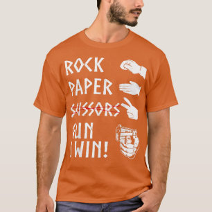 Rock Paper Not Scissor Gun Ich gewinne lustiges Sp T-Shirt