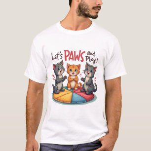Rock Paper Scheren Handspiel Niedlich Paw Funny Ca T-Shirt