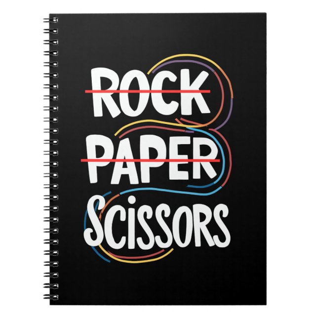 Rock Paper Scissan Lesbian Funny Gay Pride LGBT Notizblock (Vorderseite)