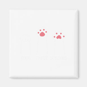 Rock Paper Scisser Handspielememe Tierkatzenkatze Magnet