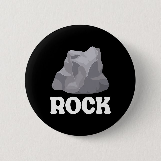 Rock Paper Scissors Match Halloween Kostüme Button (Vorderseite)