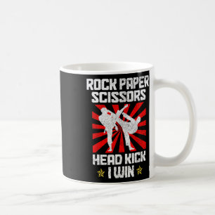 Rock Paper Scissors Taekwondo Karate Kaffeetasse