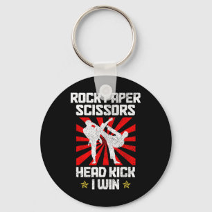 Rock Paper Scissors Taekwondo Karate Schlüsselanhänger