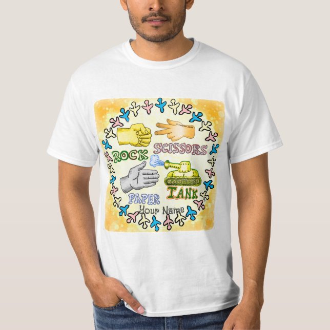 Rock Paper Tank  T-Shirt (Vorderseite)