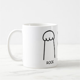 Rock, Papier, Schere Kaffeetasse