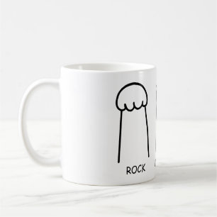 Rock, Papier, Schere Kaffeetasse