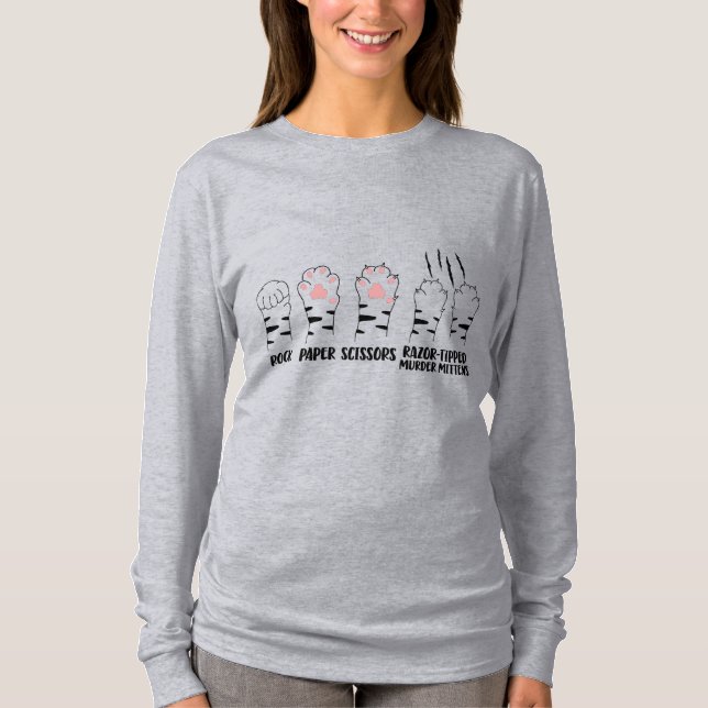 Rock, Papier, Schere, Mordfäuste! T-Shirt (Vorderseite)