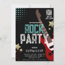 Rock Party Festival DJ Party Bar Flyer