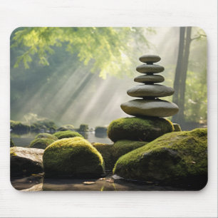 Rock Pebble Sand Tranquil Friedlich Mousepad