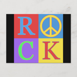 Rock Pop Art Design Postkarte