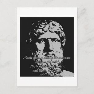 Rock Quotes - Plato Postkarte