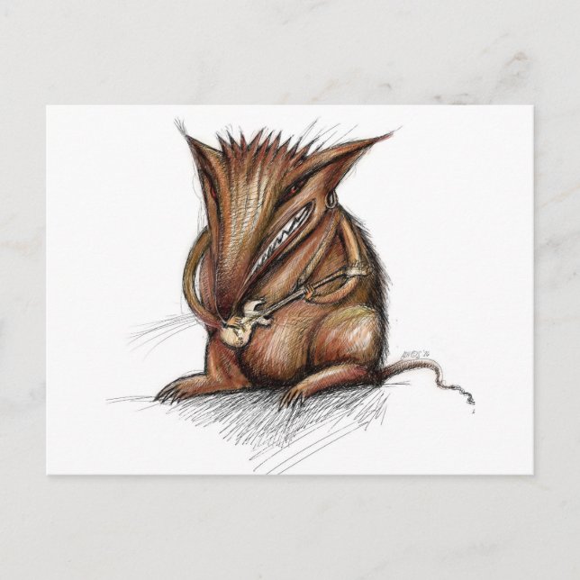 Rock Rat Postkarte (Vorderseite)