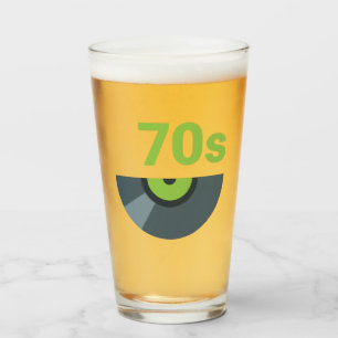 Rock-Record-Musik des 70ers 1970 Glas