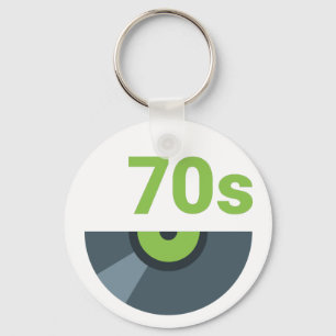 Rock-Record-Musik des 70ers 1970 Schlüsselanhänger