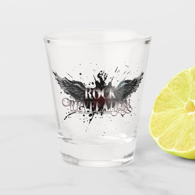 Rock Rev Shot Glass Schnapsglas (Vorderseite)