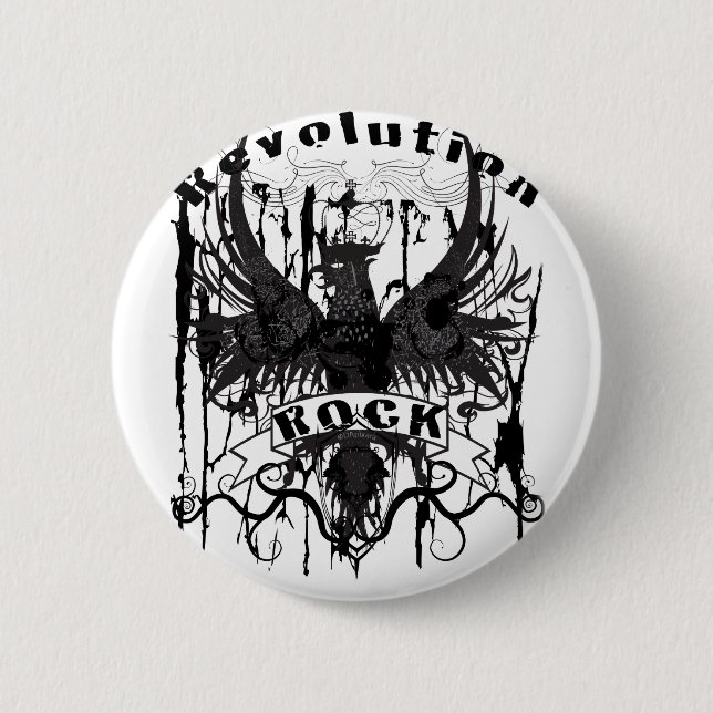 Rock-Revolutions-Musik-Amerikaner-Kleid Button (Vorderseite)