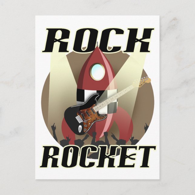 Rock Rocket Postkarte (Vorderseite)