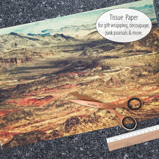 Rock Rocks Mountain Scene Art Seidenpapier (Tissue paper for gift wrap and decoupage)