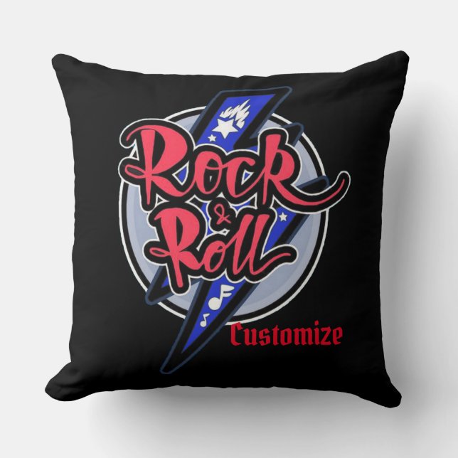 Rock & Roll Blitz Kissen (Vorderseite)