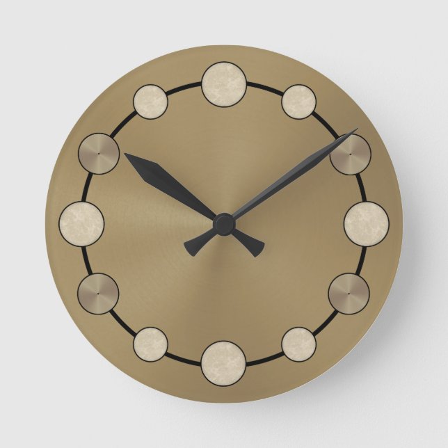 Rock & Roll Drummer Snare Drum Cymbals Musiker Runde Wanduhr (Vorderseite)