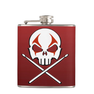 Rock & Roll Flask Heavy Metal Drummer Drink Flasch Flachmann